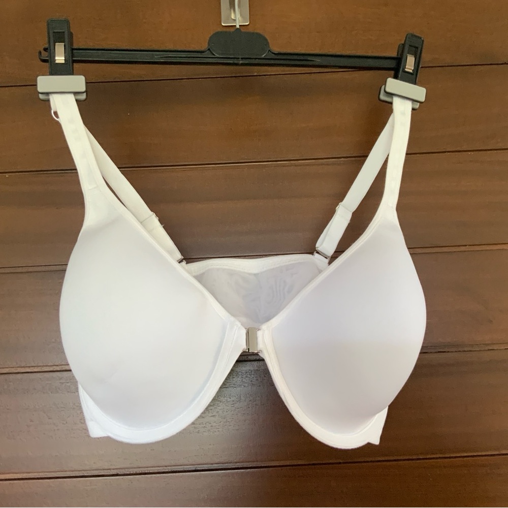 WONDERBRA Front Closure Bra, 38D, White, NWOT
